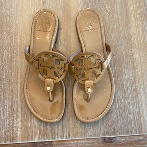 Tory Burch Miller Sandal patent nude color